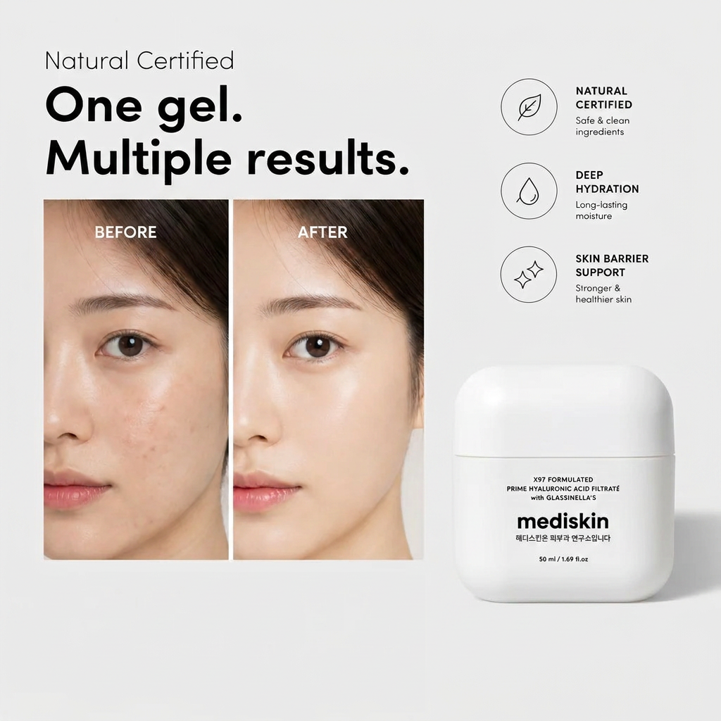 Mediskin - Advanced, Deep hydrating, Glass skin All in one cream