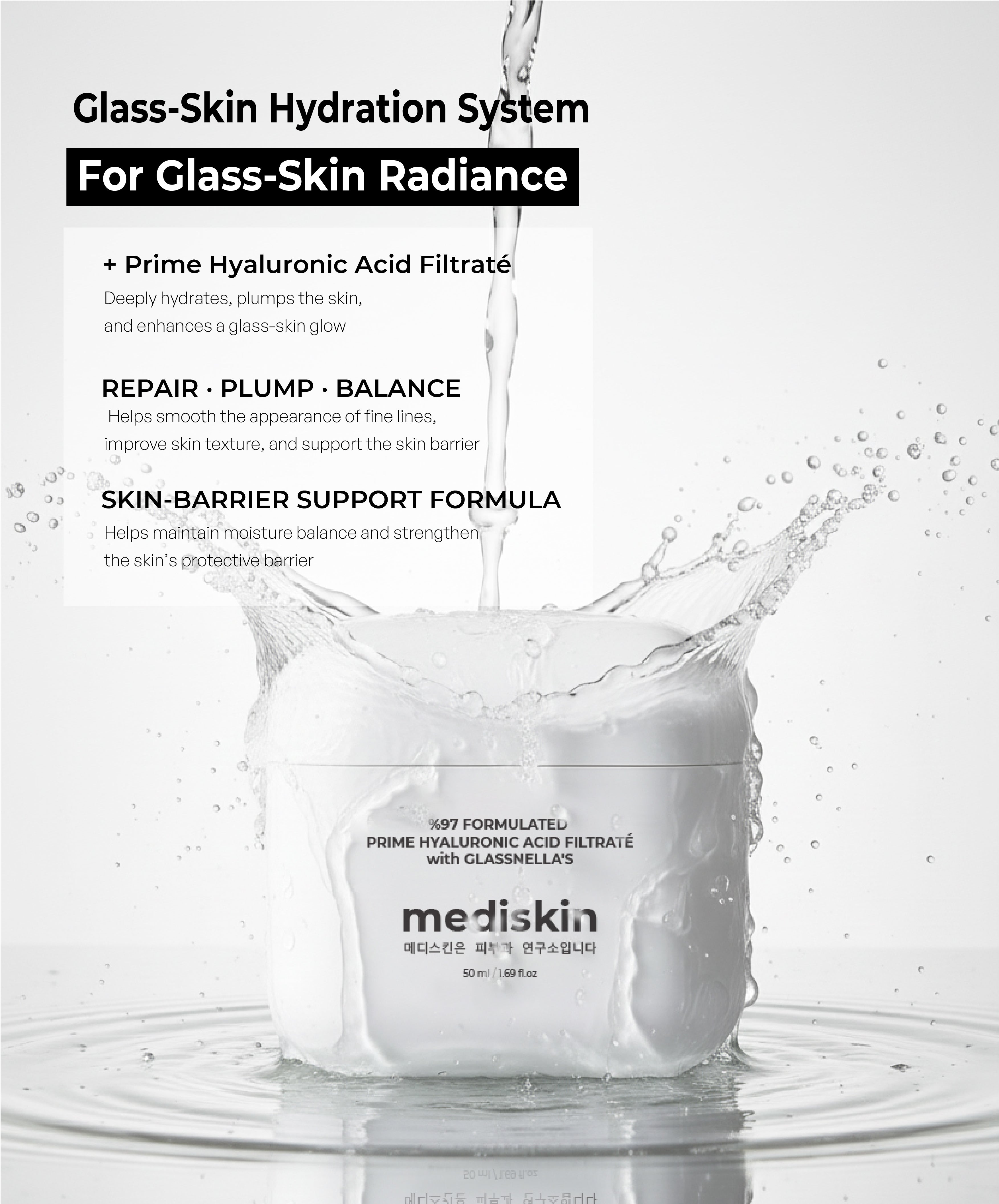 Mediskin - Advanced, Deep hydrating, Glass skin All in one cream